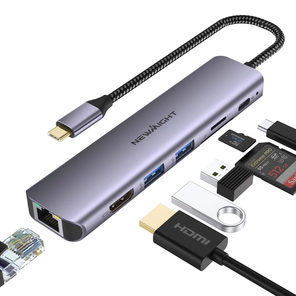 人気商品】?量 proなど対応 Macbook SD/TFカード 高速データ転送 2*USB3.0 HDMI 4K@30HZ 急速充電 100W PD  (グレーUSBハブ7-in-1) Type-C ギガビットイーサネット ドッキングステーション type- - メルカリ