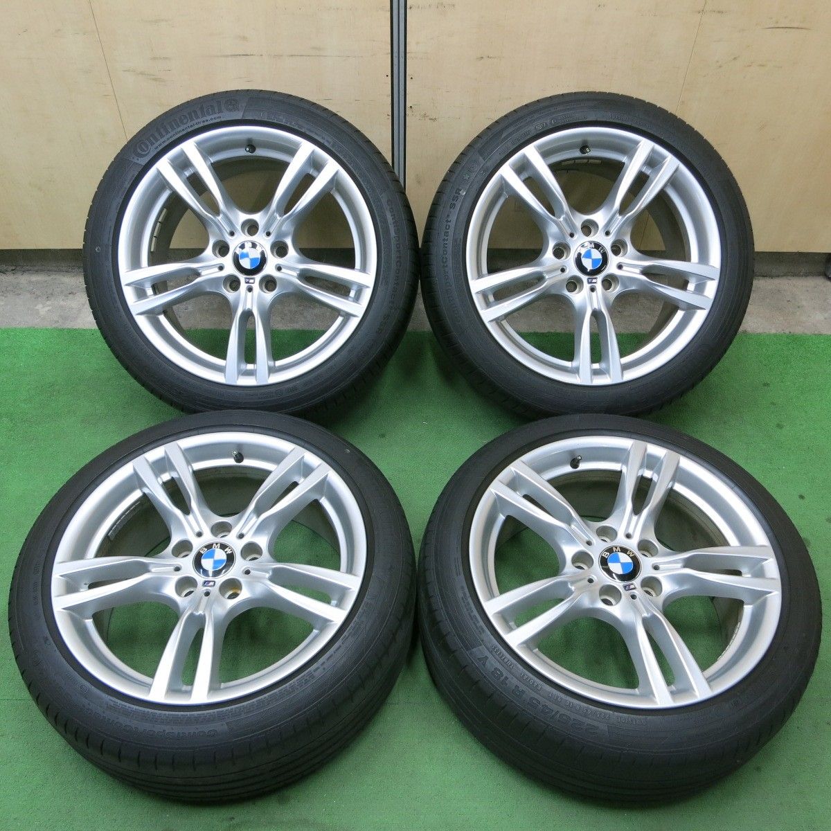 キレイ BMW F30 F31 3シリーズ Mスポーツ 純正 225|45R18 255|40R18 コンチネンタル コンチスポーツ コンタクト5 SSR RSC PCD120|5H 5040203ナノ