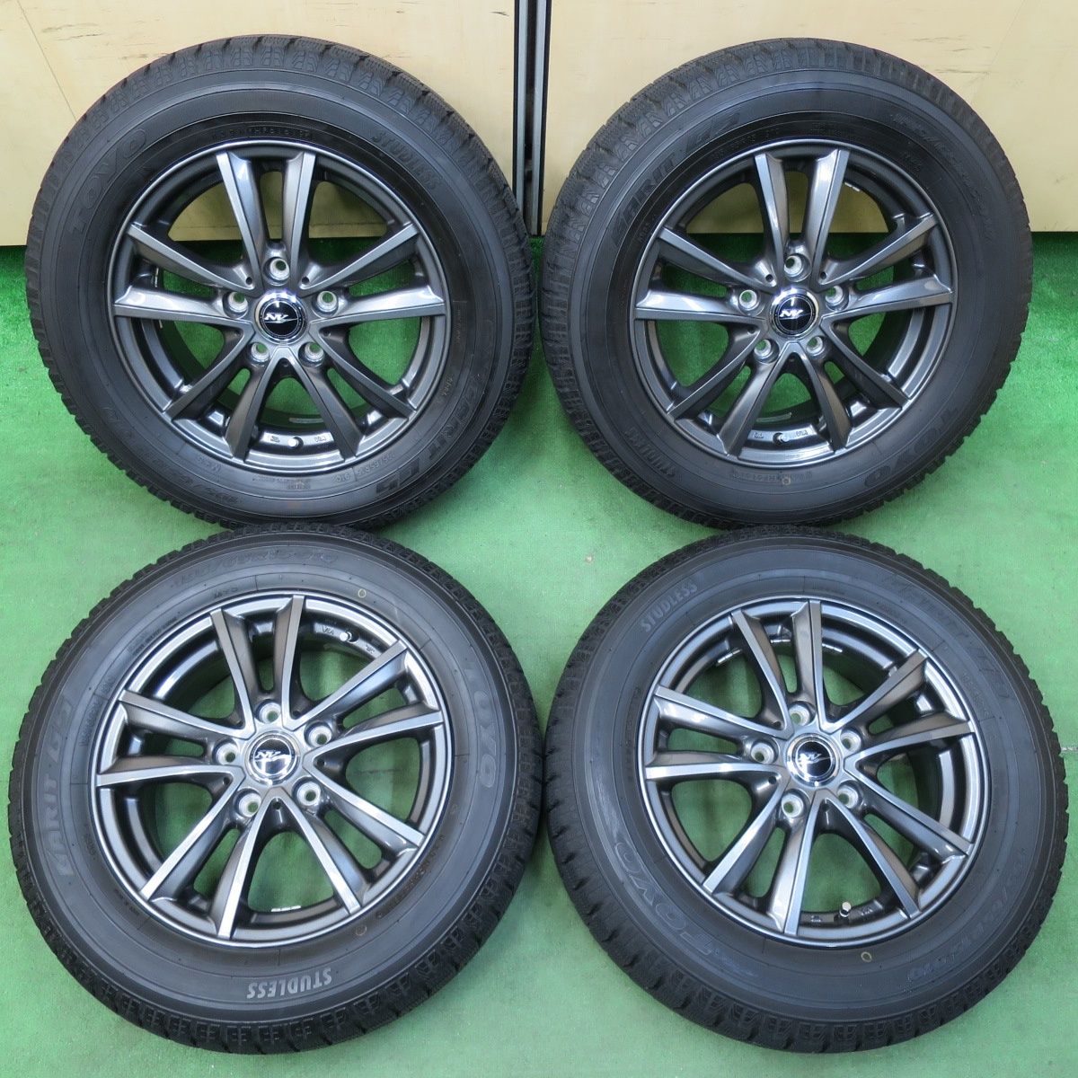 美品ダンロップ DSX 195/65R15 中古バリ山4本 スタッドレス ダンロップ 