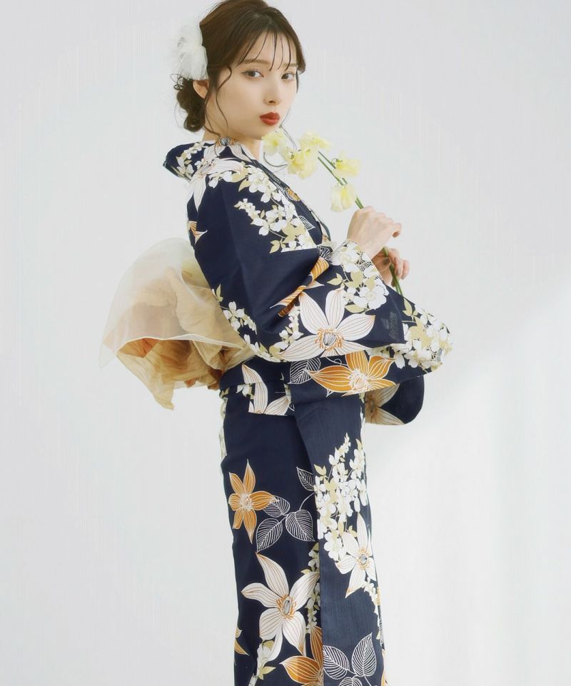 Dita 浴衣　鏡花水月　5点セット 2025 浴衣5点セット(ゆかた・帯・下駄・着付けマニュアル