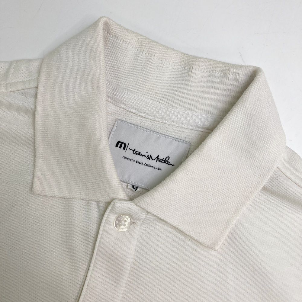 サイズ：M TRAVIS MATHEW トラビスマシュー 半袖ポロシャツ 刺繍