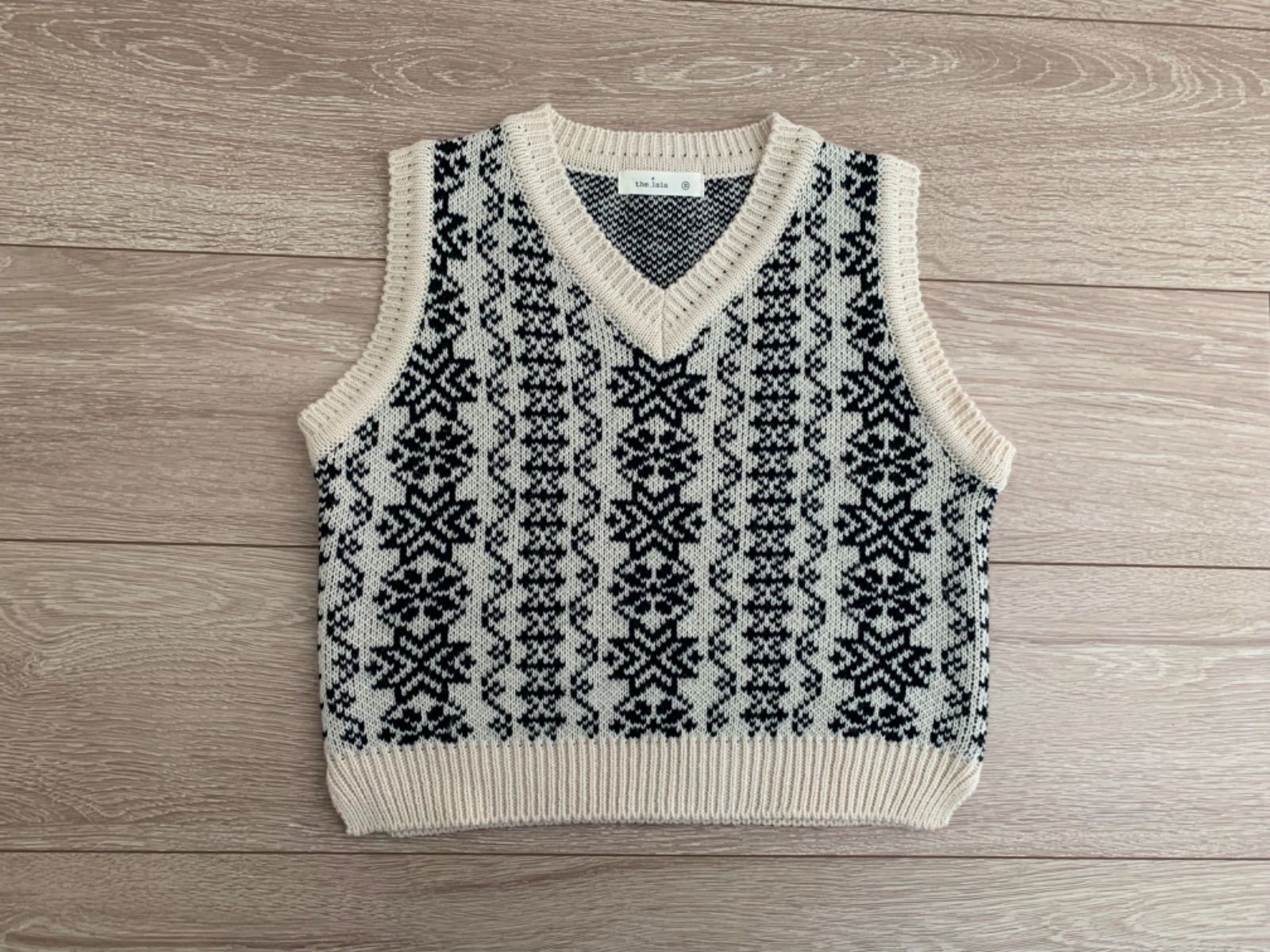 the lala ニットベスト knit vest S thelala - キッズ服男の子用