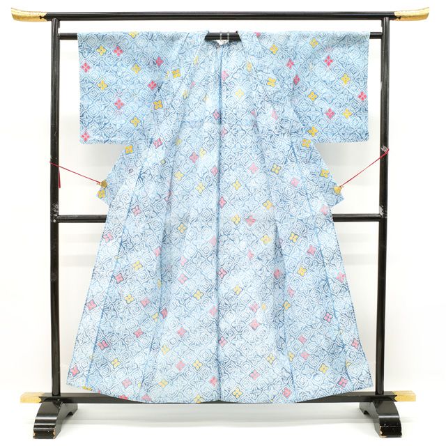 専用✺美品 有松鳴海絞り 手縫い仕立て 綿 高級浴衣 着物 A-534