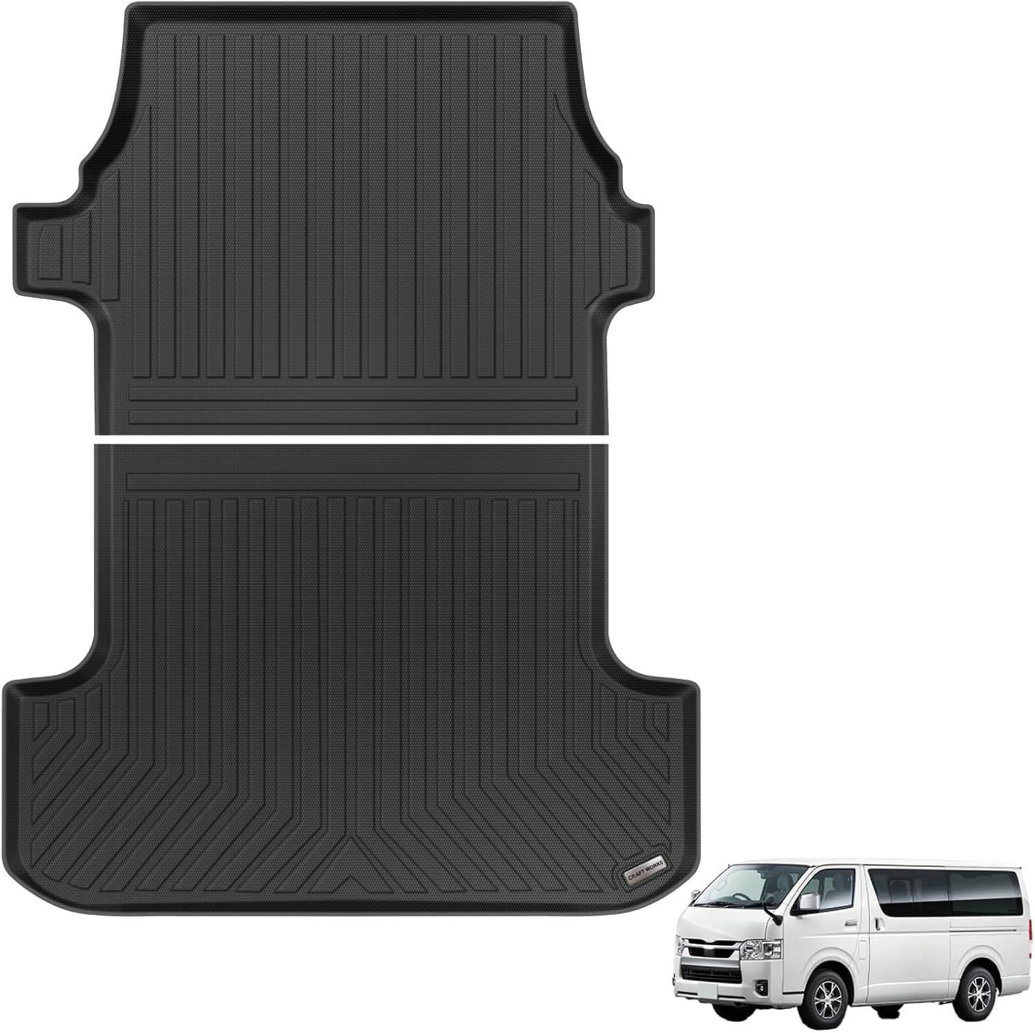 ハイエース 200系 ラゲッジマット 車 防水 丸洗い ピッタリフィット 3D マット