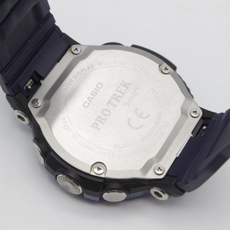 美品】CASIO PRO TREK Smart WSD-F30-BU ブルー カシオ スマート