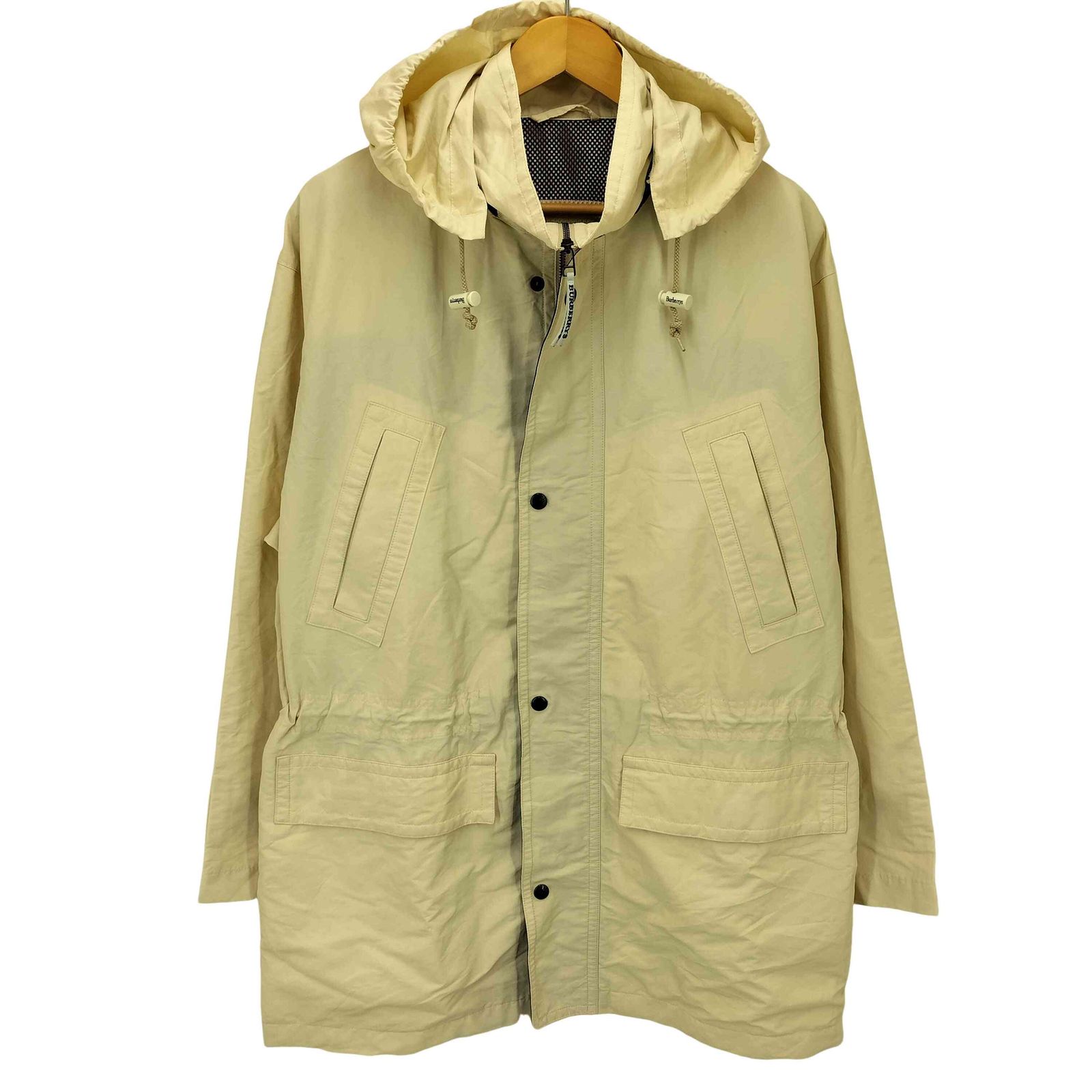 バーバリーズ BURBERRYS 80-90s 2WAY 裏地メッシュ マウンテンパーカー ジップアップ ジャケット メンズ import L