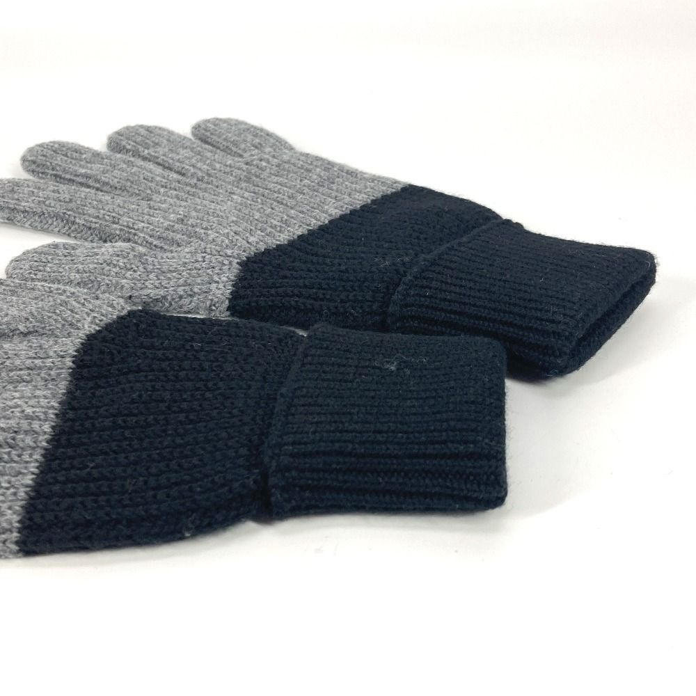 新品 PaulSmith カシミヤ シグネチャーストライプ レザーグローブ Paul