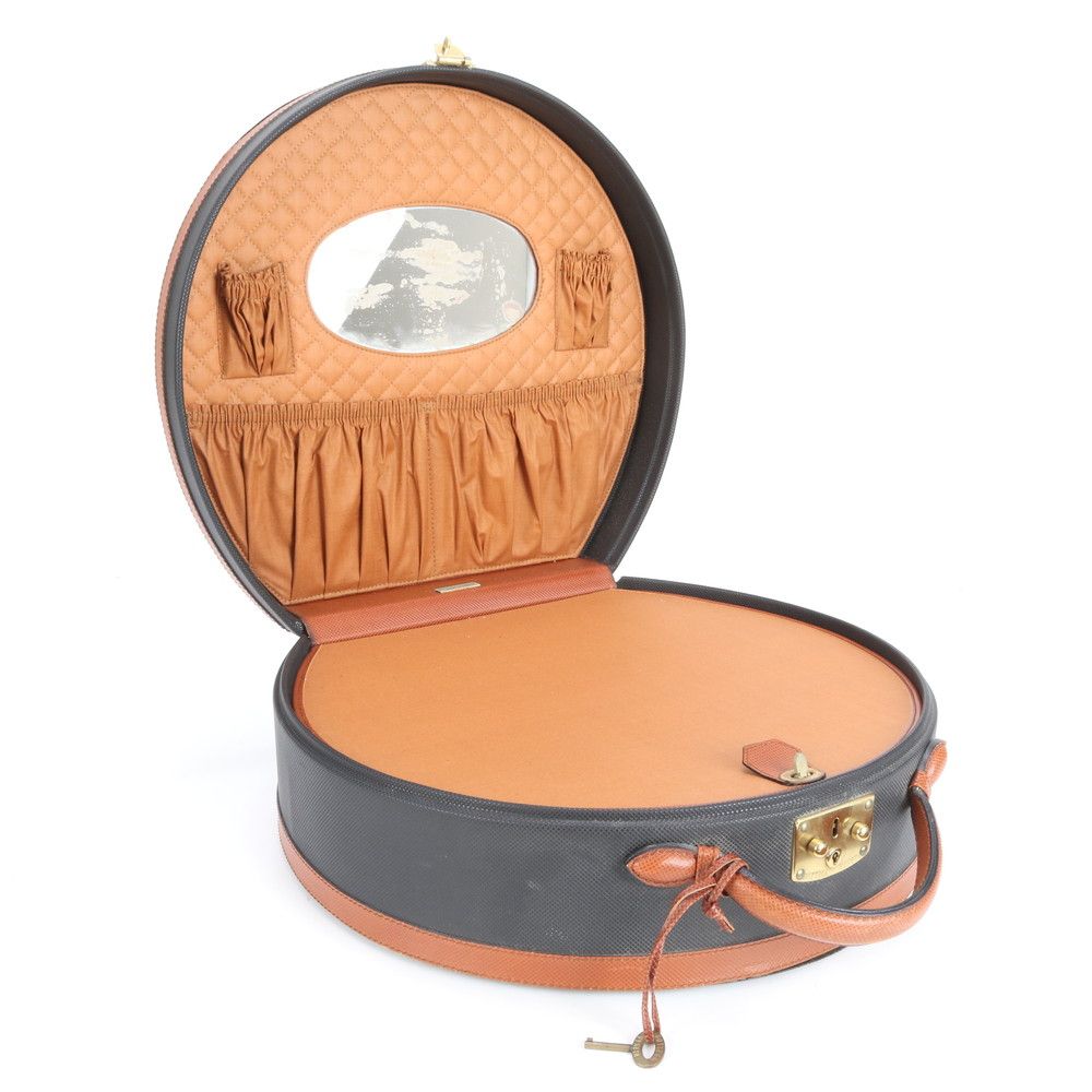 ヴィンテージ ボッテガヴェネタ メイク アクセサリー ジュエリー ボックス レザー トランク バッグ A4 レディース EEE CS22-3