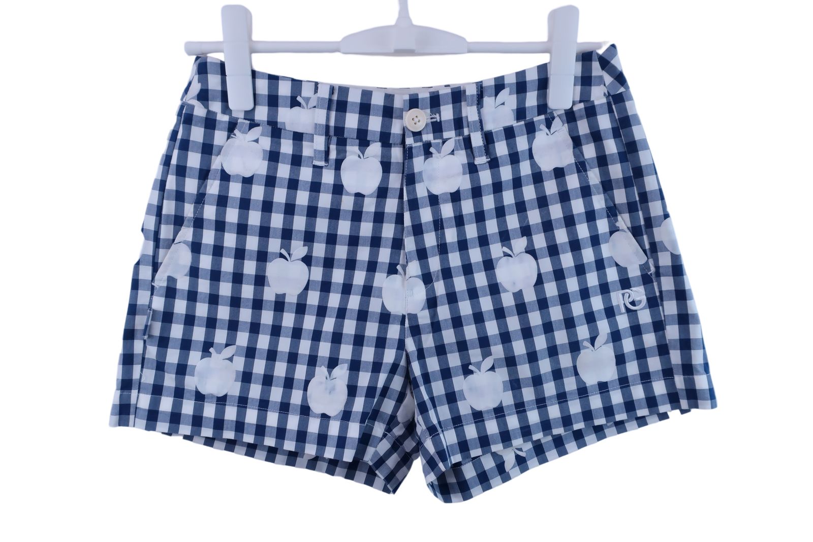パーリーゲイツ ショートパンツ ネイビー×白 チェック 回そ レディース 