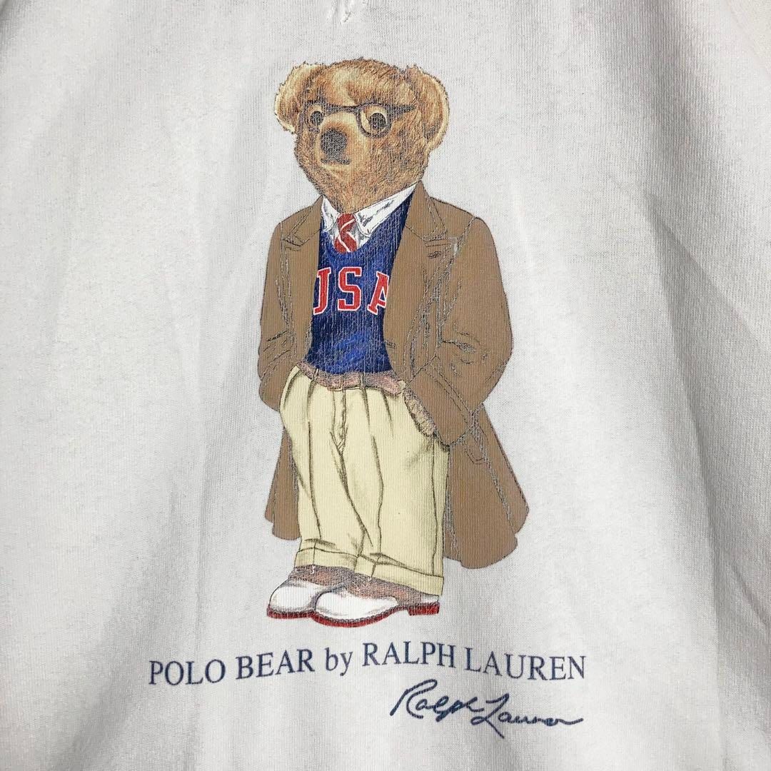 RALPH LAUREN スウェット 前V ポロベア 白 L RALPH LAUREN スウェット 前V ポロベア 白 L - メルカリ
