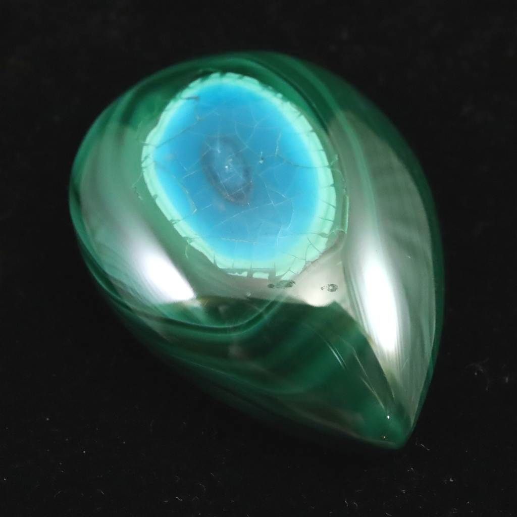 クリソコラインマラカイト 34mmペアシェイプ タンブル 16.2g 榎本通商60758 FORTGASGNV_COM_BR