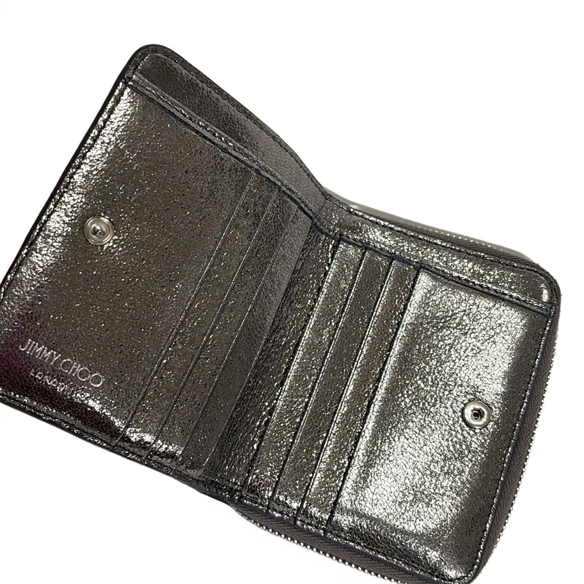 ジミーチュウ 二つ折り財布 レジーナ スタースタッズ レザー