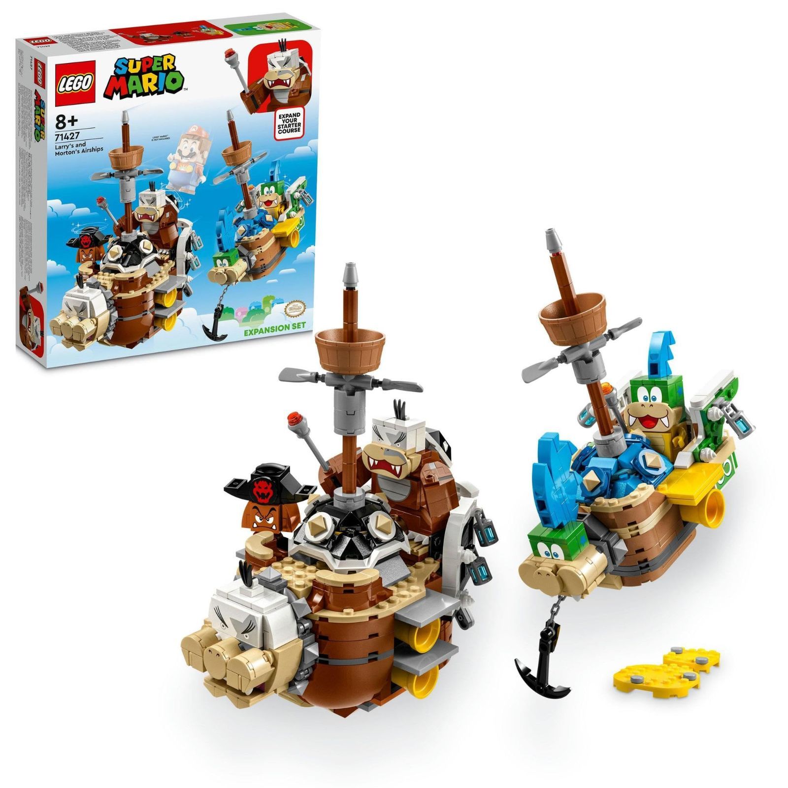 ラリー と モートン スーパーマリオ の ひこうせんかん クリスマスプレゼント クリスマス 71427 おもちゃ ブロック レゴLEGO プレゼント 冒険 男の子 女の子 8歳 ~