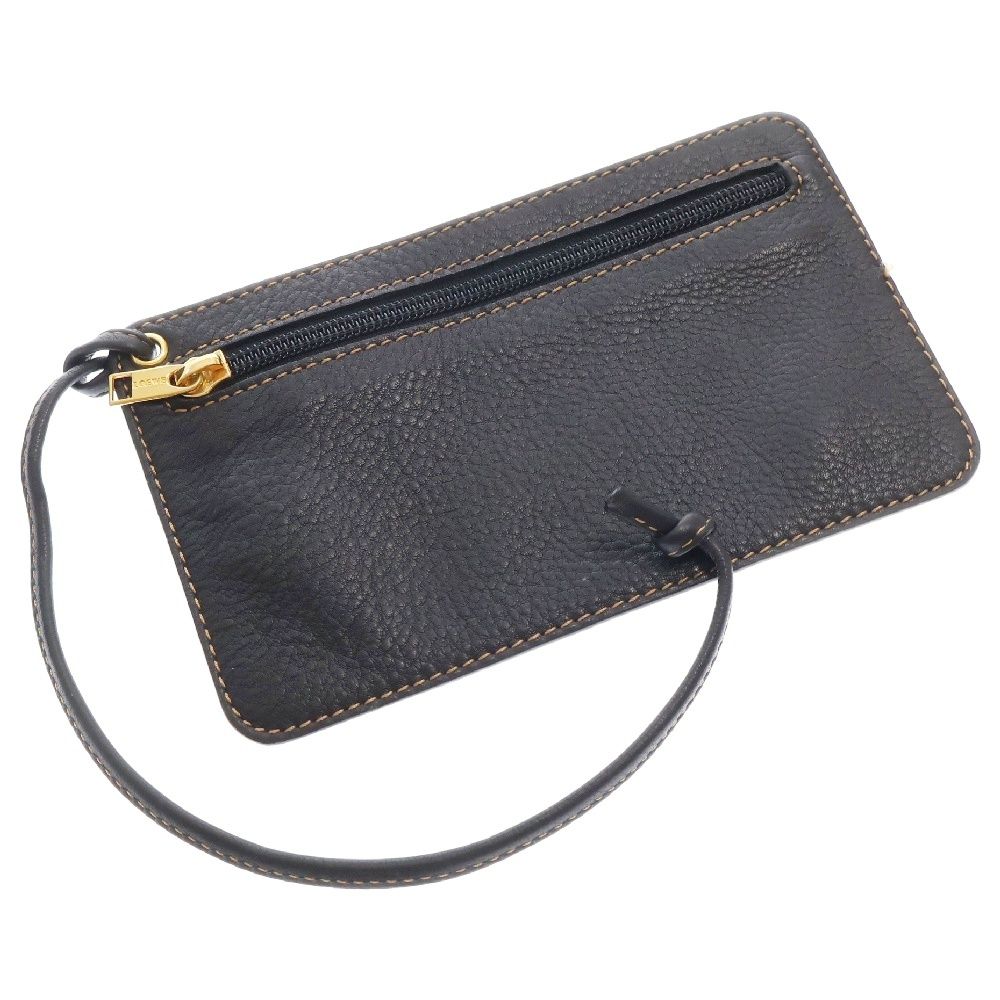 LOEWE (ロエベ) アントン バックパック ブラック レザー ポーチ  