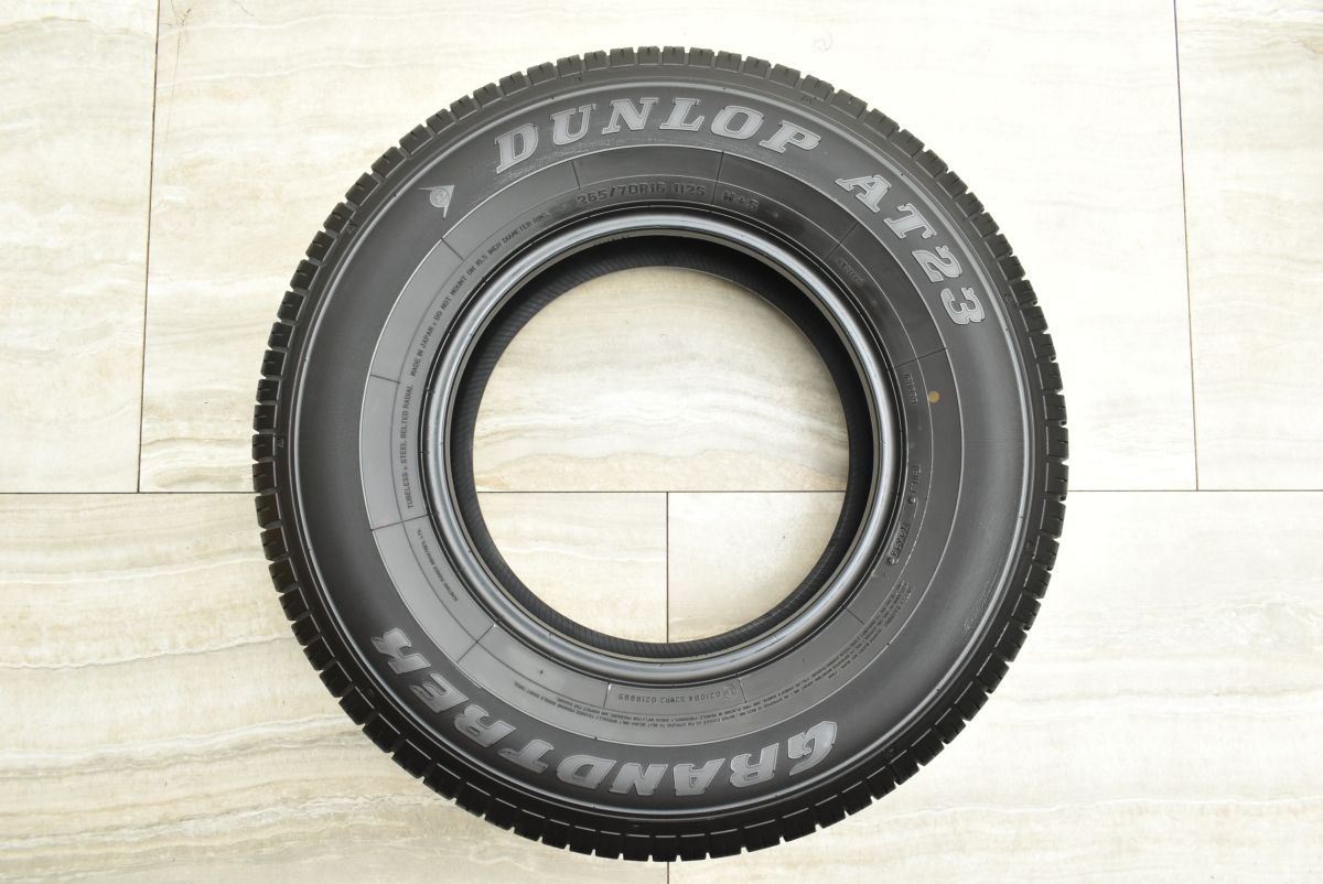 ランクル70新車外し265/70R16 ダンロップグラントレックAT23 5本 GRANDTREK 265/70R16 112S ダンロップ AT23 2024年製 1本 新車