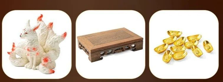 九尾狐仙 霊狐 装飾品 工芸品 美術品 置物 61VgZH-hVWL._AC_SY200_QL15_.jpg