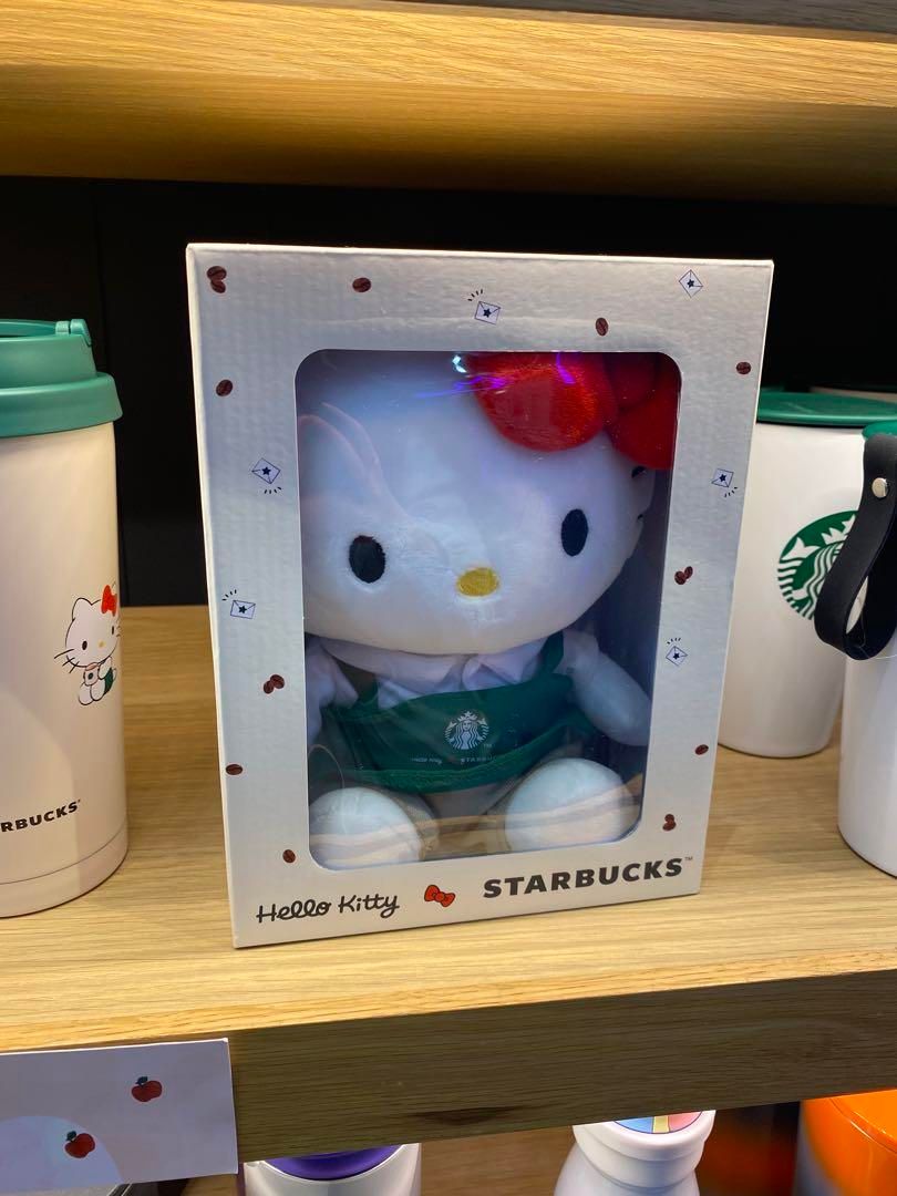 スターバックス ハローキティ コラボ ぬいぐるみ 海外限定 ハローキティx スターバックス コラボ ぬいぐるみ 50周年 海外
