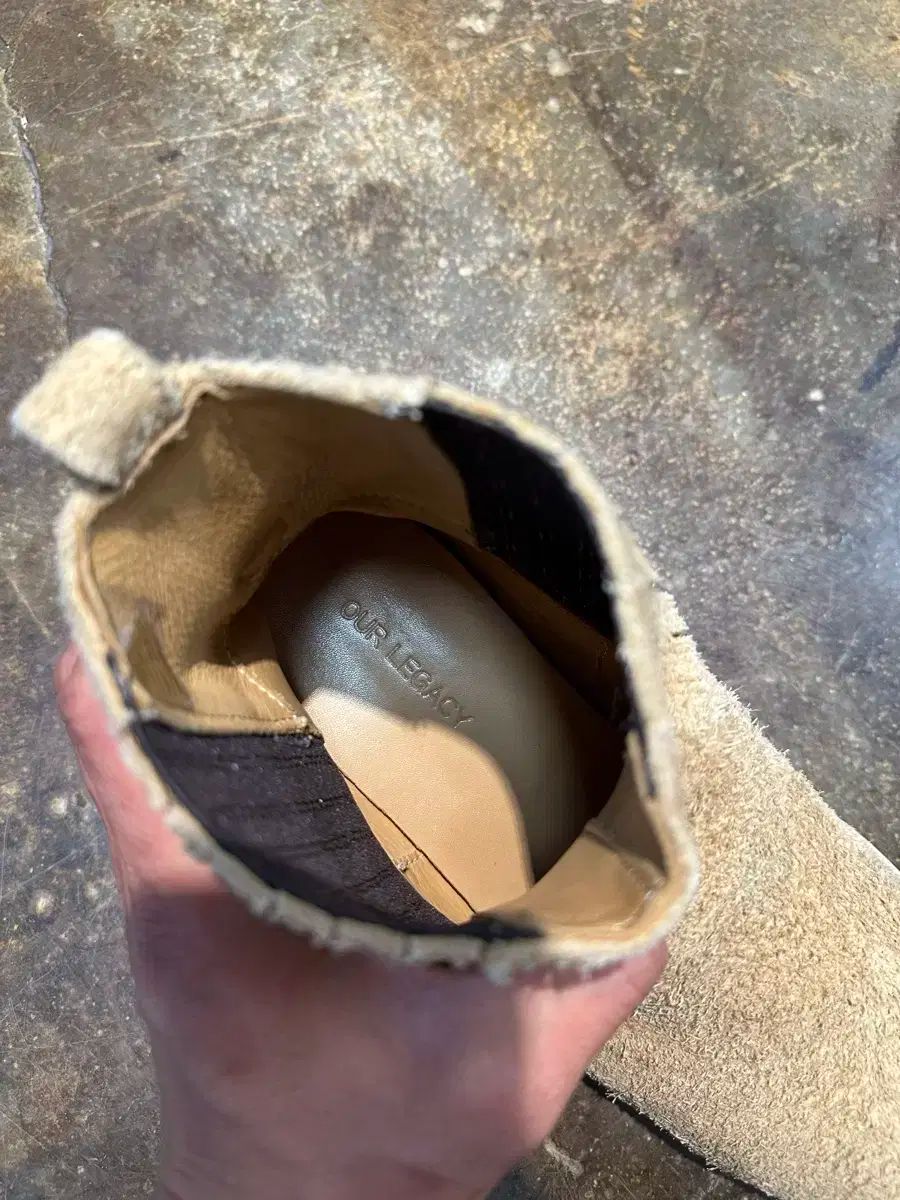 OUR LEGACY アワーレガシー クーバンヒール スウェード ブーツ ベージュ 42