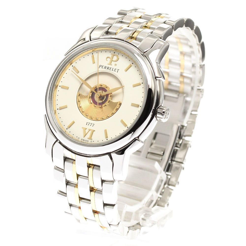 ペルレ PERRELET 1290 ダブルローター 自動巻き メンズ _908714