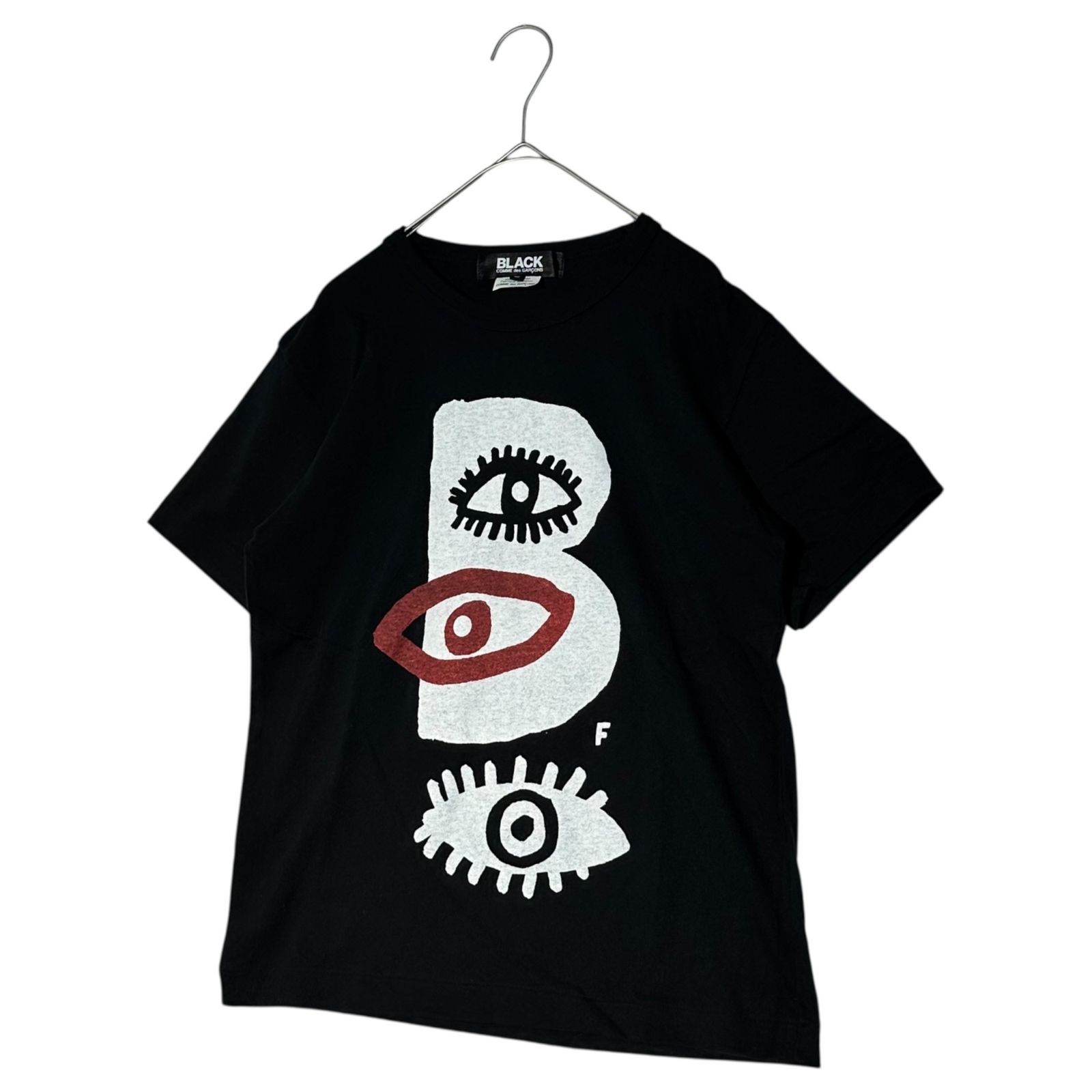希少ブラックコムデギャルソンTシャツ　目アートTシャツ BLACK COMME des GARCONS(ブラックコムデギャルソン) 15AW3連