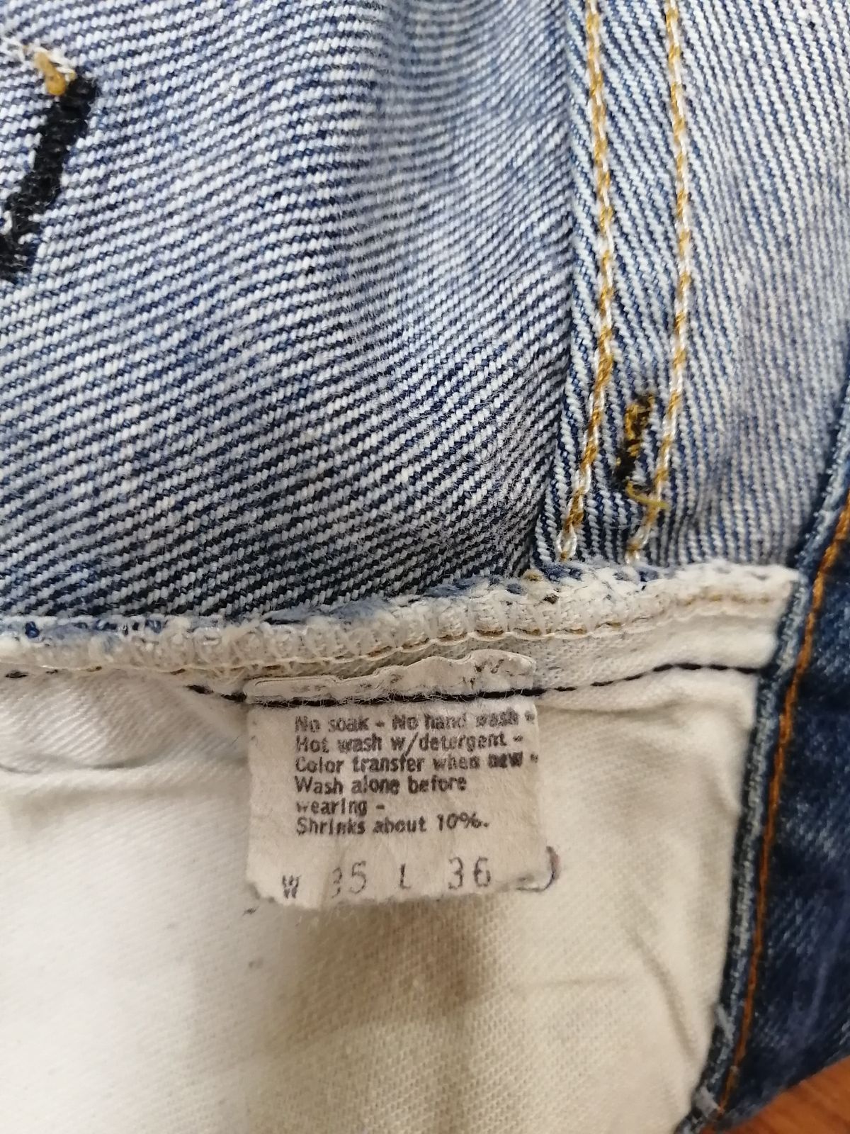 ◇Levis501 赤耳 USED Vintage 80S サイズ35インチ パッチなし - 板垣