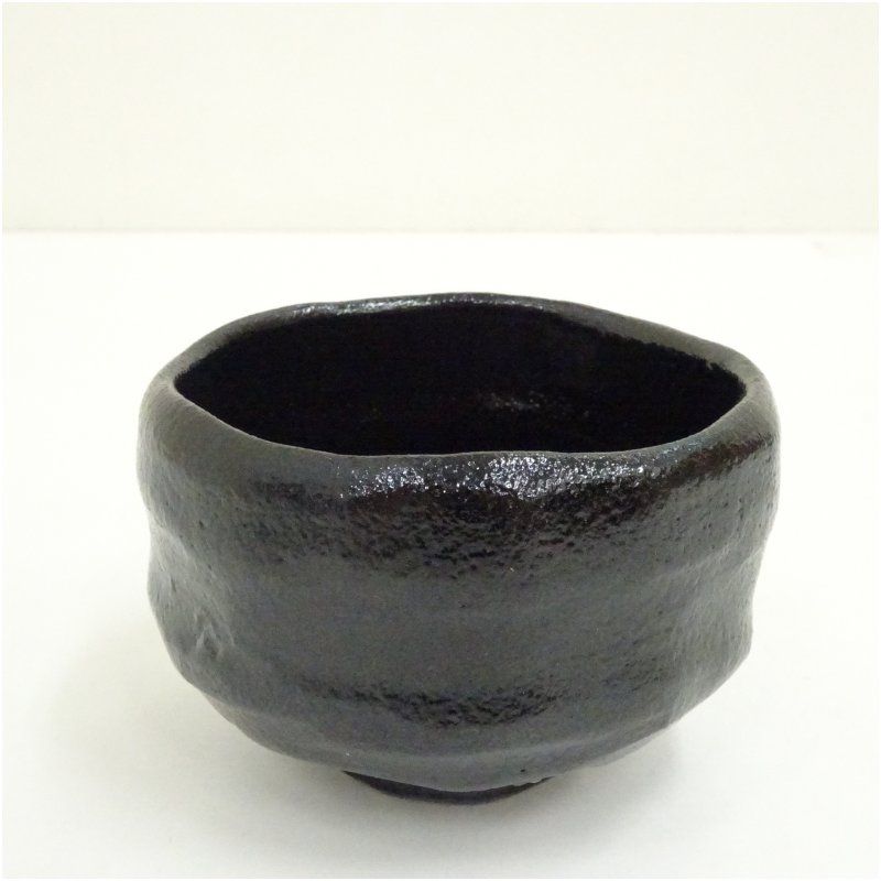 ♦ 茶道具 黒楽抹茶碗 工芸品 美術品 コレクション 骨董品 アンティーク 桂窯造 黒楽野点茶碗 茶道 抹茶 おしゃれ 抹茶茶碗 抹茶碗 和