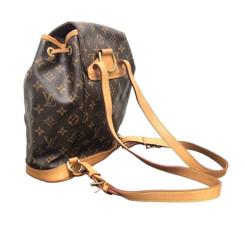 ルイ・ヴィトン LOUIS VUITTON モンスリMM M51136 ブラウン モノグラムキャンバス レディース リュック・デイパック - メルカリ