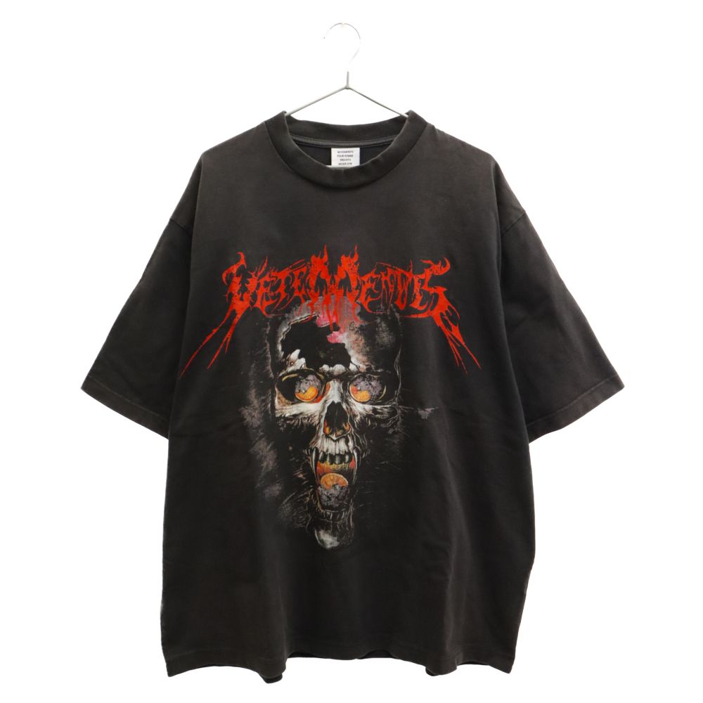 VETEMENTS (ヴェトモン) 17AW OVERSIZED HEAVY METAL PRINT TEE 