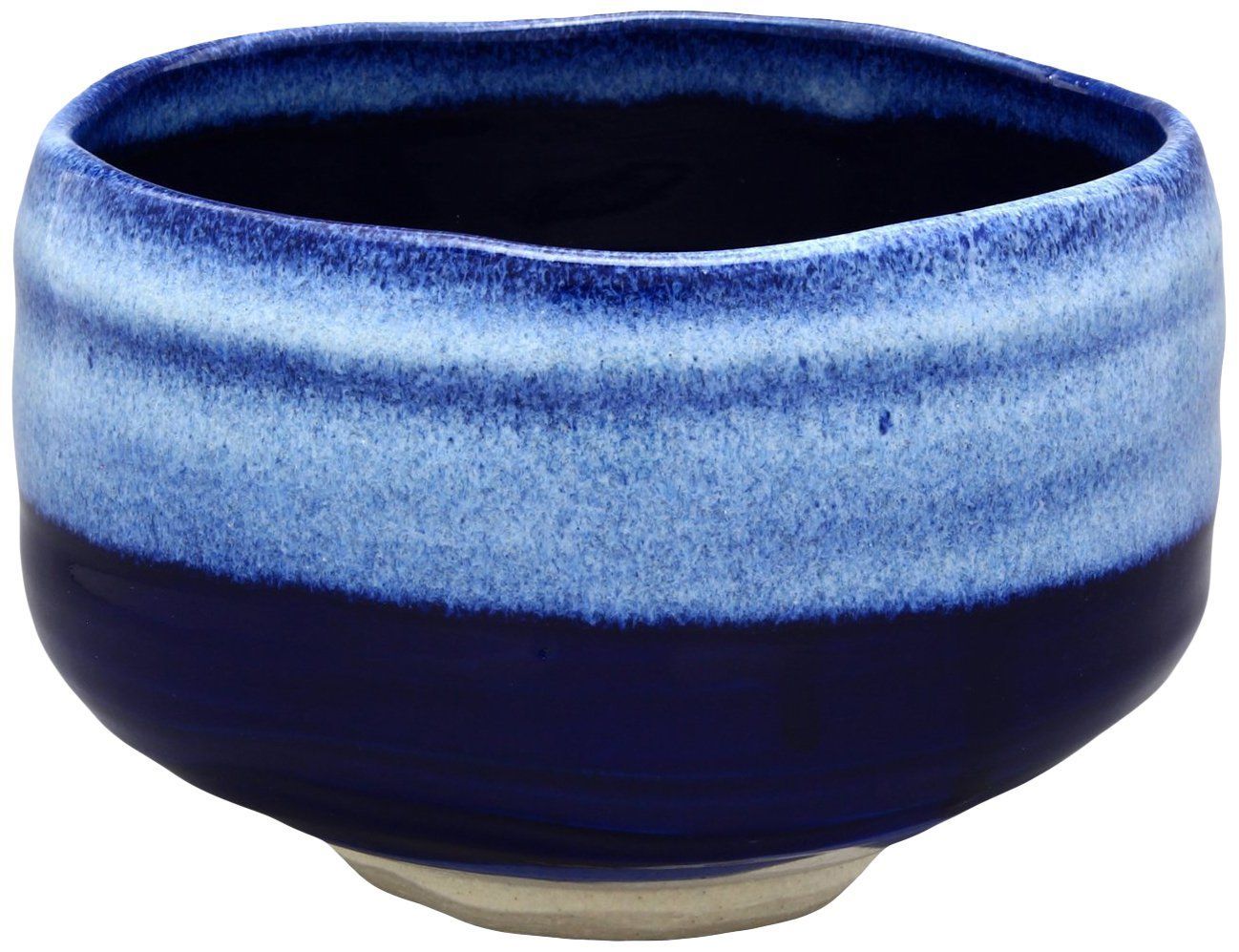 新品 美濃焼 抹茶碗 紺白流