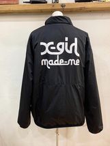 X-girlリーバシブルアウター⭐︎ MADEMEとのコラボ　M size R97☆X-GIRL×MADE ME/エックスガール×メイドミー REVERSIBLE