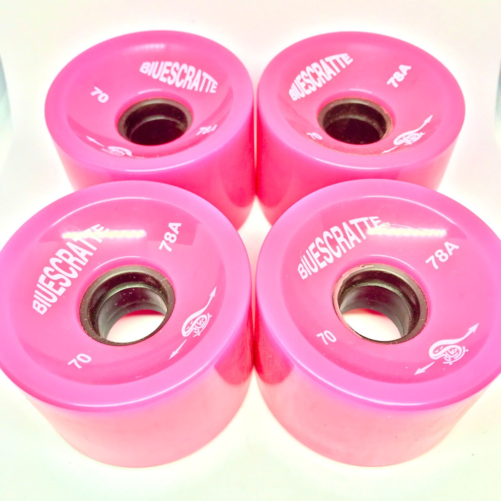 アパレル通販サイトランキング ロングスケートボード ピンク 78A 70*51mm ソフトウィール ロッド