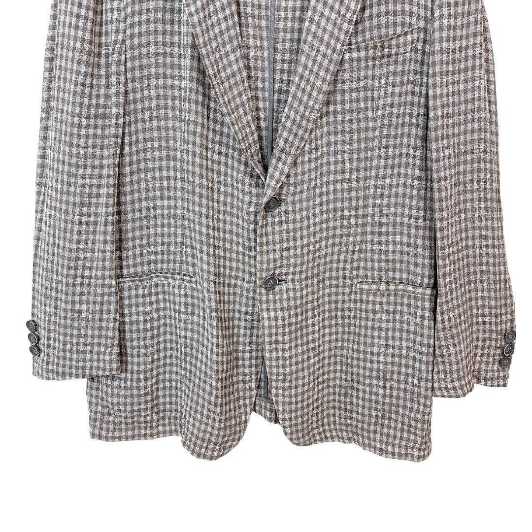 麻混テーラードジャケット