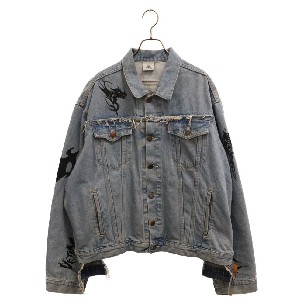 超お買い得！】 VETEMENTS×Levi's トライバルプリント デニム