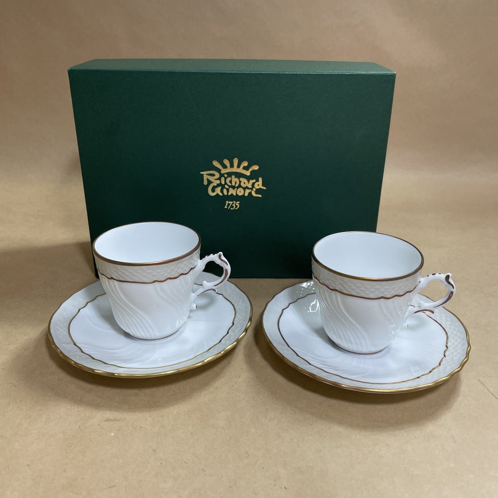 ジノリ ベッキオグレース 廃盤品 カップ&ソーサー 6客 美品