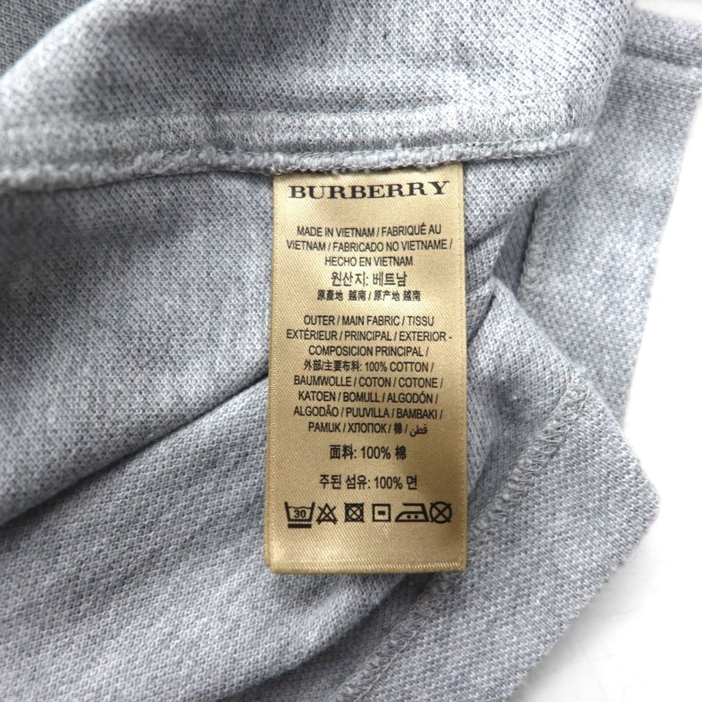 Burberry♡コットンケーブルポロシャツ　ワンポイント刺繍 ワンポイントベア刺繍ポロシャツ