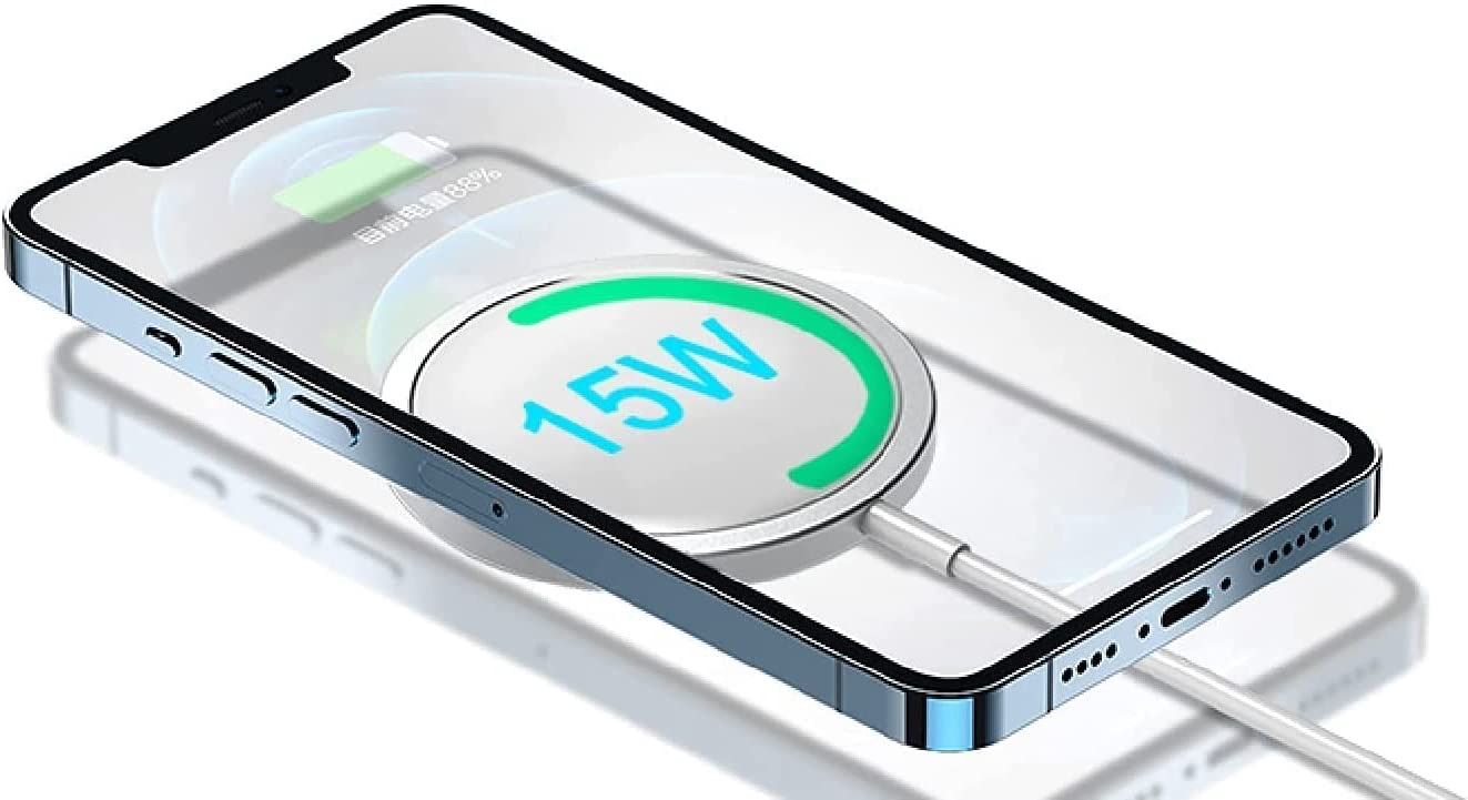 iPhone12/ 13/ 14/ 15シリーズ 15W ワイヤレス  MagSafe充電器 マグセーフ充電器 A3 マグネット式 磁気充電器 非純正