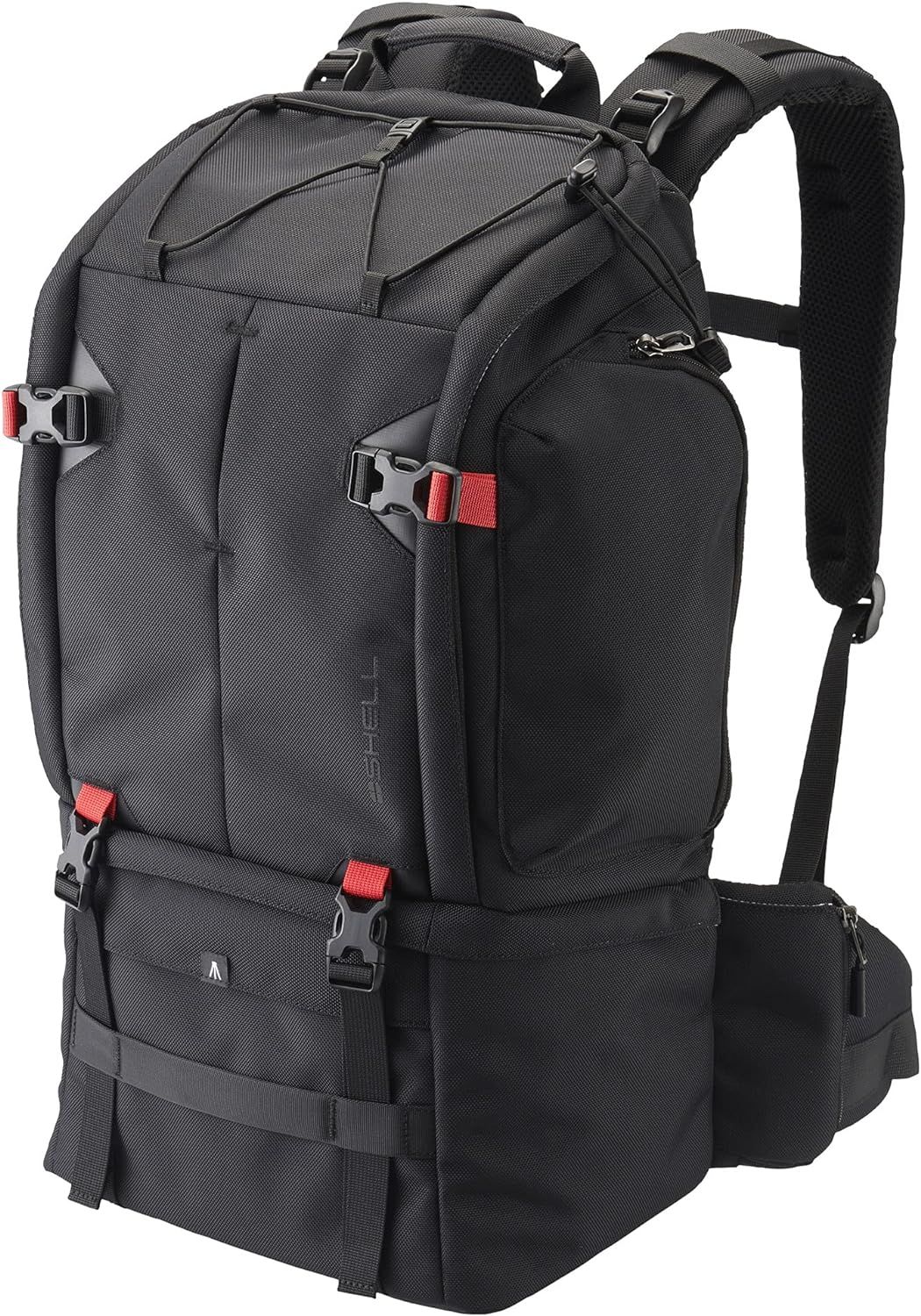 ハクバ 【Amazon.co.jp限定】HAKUBA カメラバッグ プラスシェル トレック 03 バックパック L ブラック 望遠レンズを装着したまま収納可能 カメラリュック SP-TR03BPLBK 4977187207873