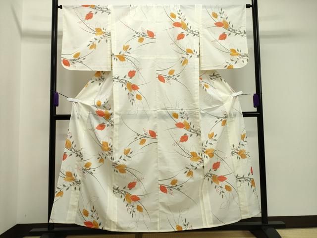 平和屋着物＊夏物 小紋 絽 南天文 洗える着物 CAAW9953gh 【公式通販】