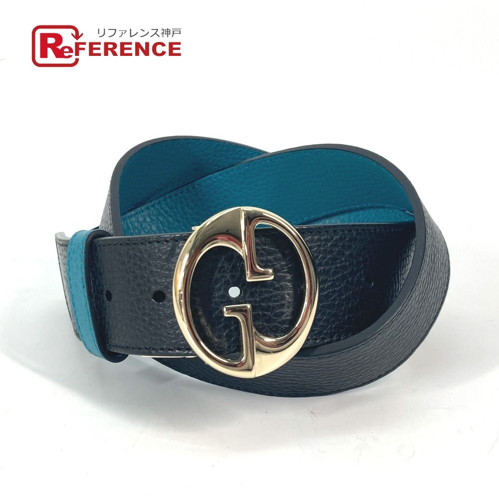 GUCCI レザー GGロゴ ベルト GUCCI GG PATTERNED EMBOSSED LOGO BUCKLE LEATHER BELT/グッチ