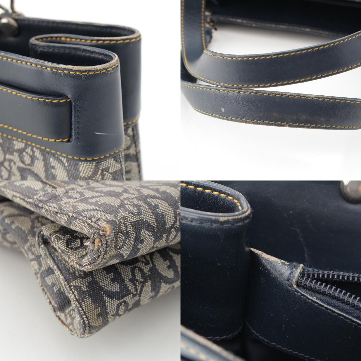 ✴︎送料込✴︎Christian Dior ディオール トロッター　ベルト　ネイビー 極美品 ディオール ベルト トロッター レザー ネイビー 紺色