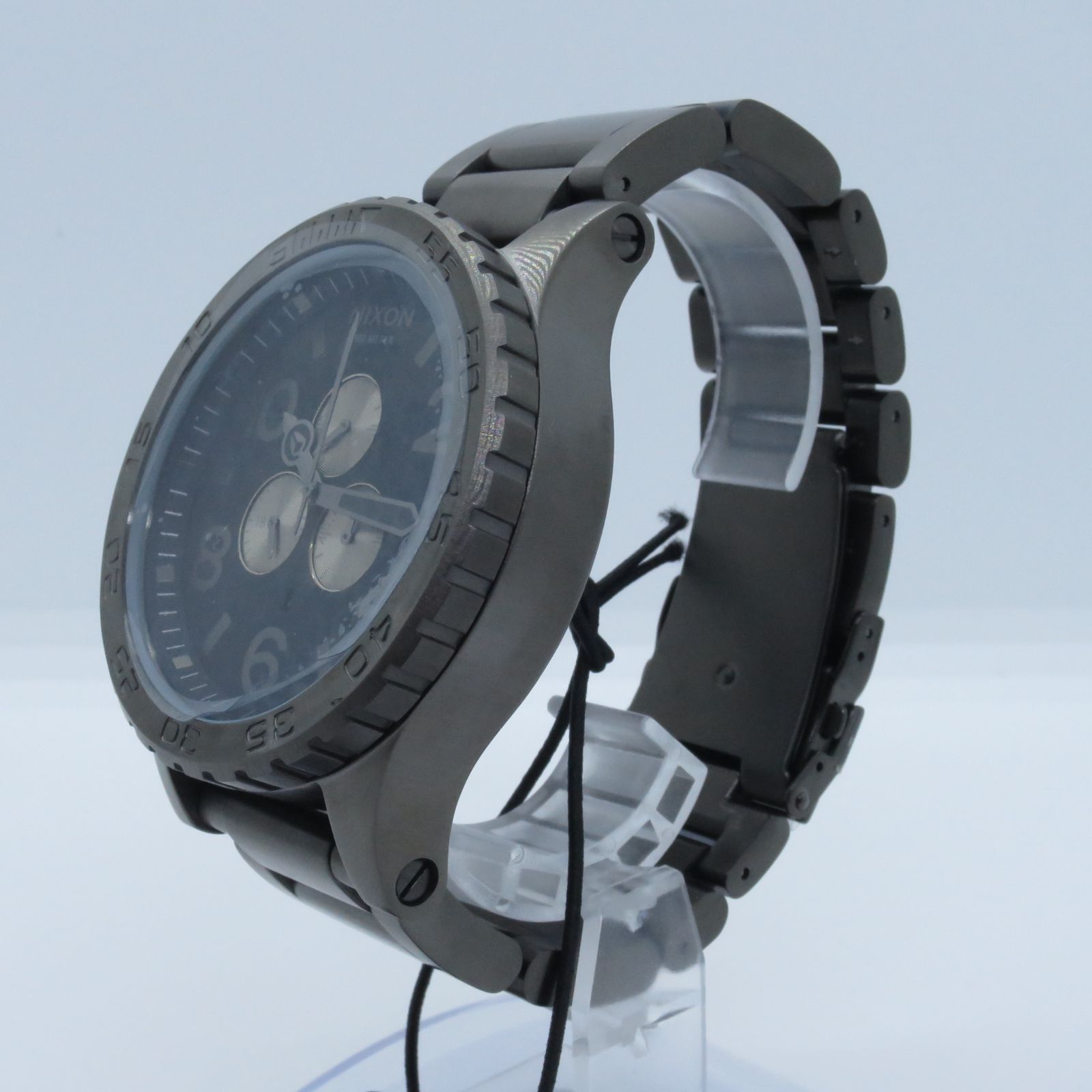 電池切れ】NIXON 51-30 ゴールドガンメタ