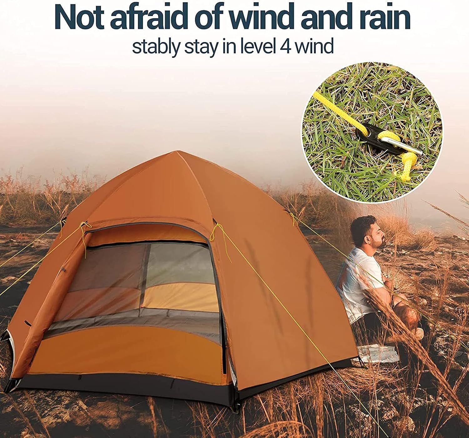 5-8人用 テント ポップアップ アウトドア キャンプ 投げるだけで簡単