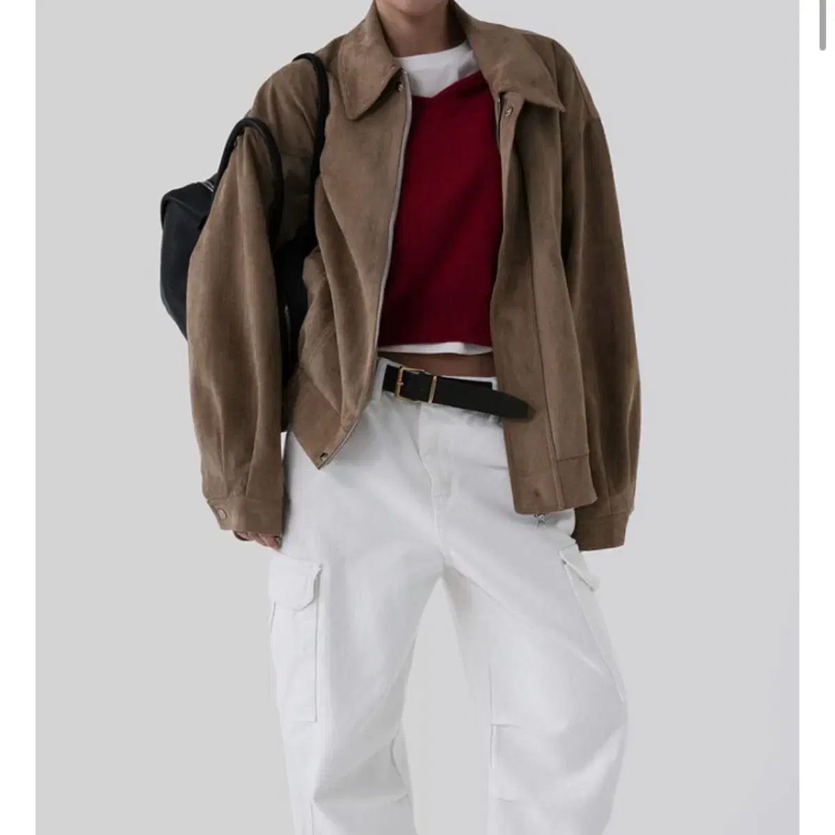 Autumn ミール スウェード アウター ベージュ