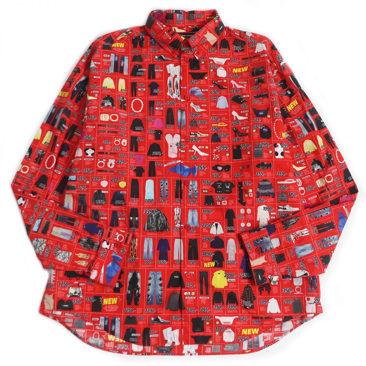 未使用品□22SS BALENCIAGA/バレンシアガ 662983 プリントデザイン 総