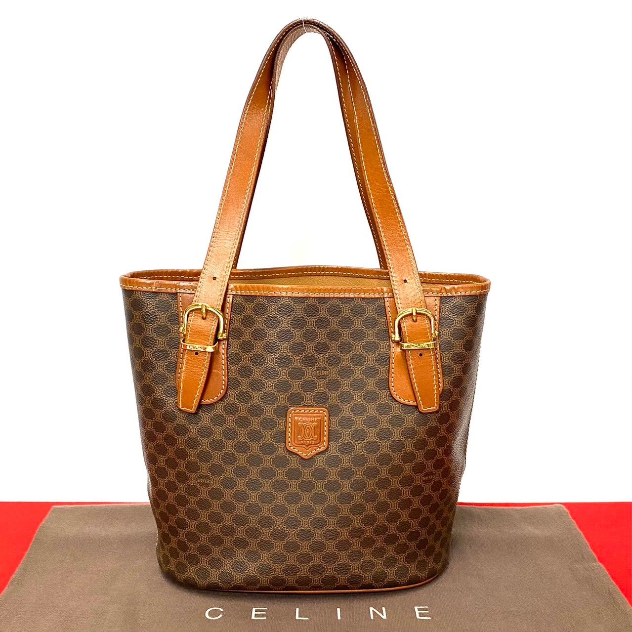 CELINE セリーヌ ヴィンテージ マカダム ブラゾン トリオンフ 柄