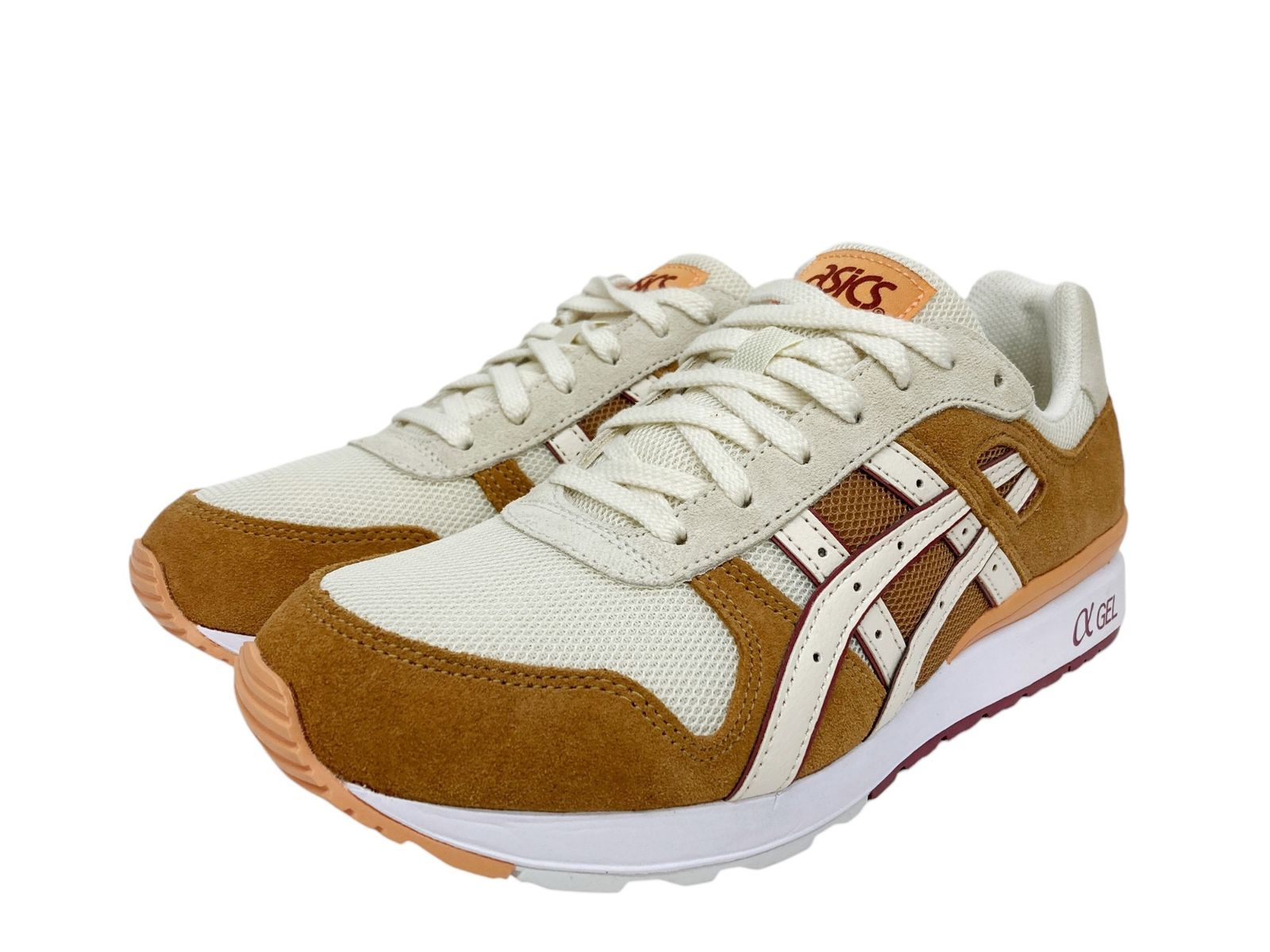 ASICS (アシックス) GT-Ⅱ メッシュ×スエード ローカット スニーカー ランニングシューズ 1201A835-200 26.5cm キャメルクリーム メンズ/028