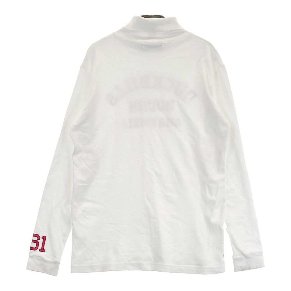 サイズ：M ROUGH&SWELL ラフアンドスウェル  長袖タートルネックTシャツ  ホワイト系 [240101455636] ゴルフウェア メンズ ストスト サイズ：M ROUGH&SWELL ラフアンドスウェル 長袖タートルネックT