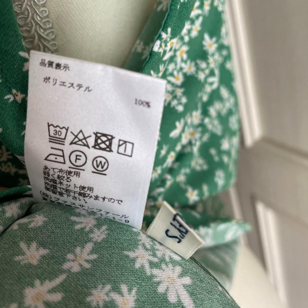 NOLLEY'S - G ノーリーズ NOLLEY'S 花柄 フラワー ブラウス ノースリーブ ノーリーズ NOLLEY'S 花柄 フラワー ブラウス ノースリーブ 緑