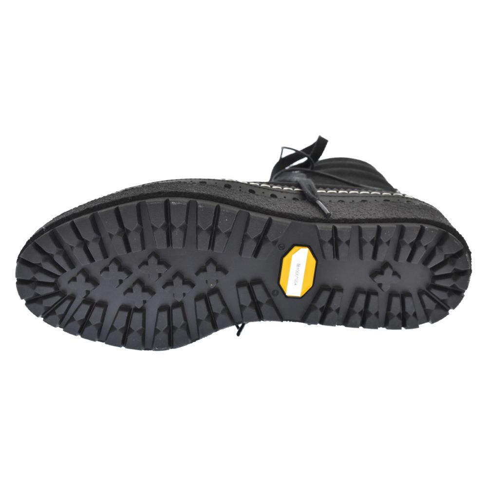 Sacai (サカイ) 20SS COWHIDE vibram レザー切り替えブーツ ブラック 