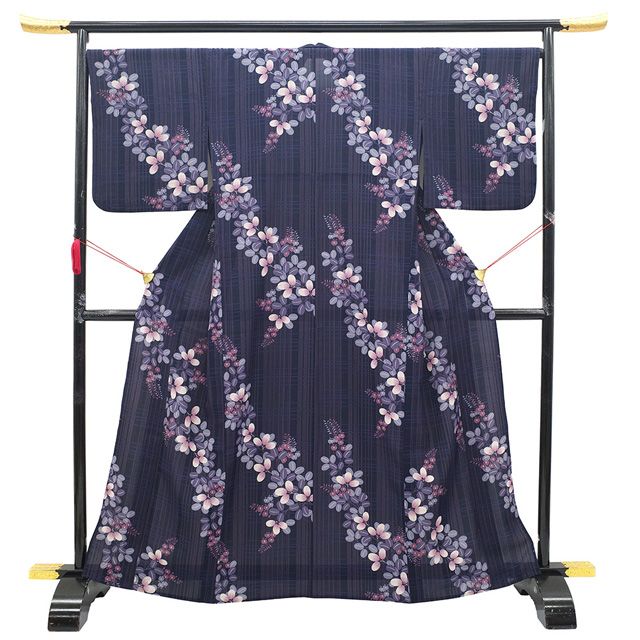 新古品】 夏物 浴衣 未使用 着物 撫松庵 ブランド ポリエステル